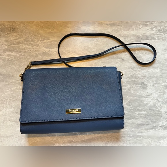 Kate Spade Navy Tilden Place Alek Leather Crossbody Bag - Picture 1 of 7